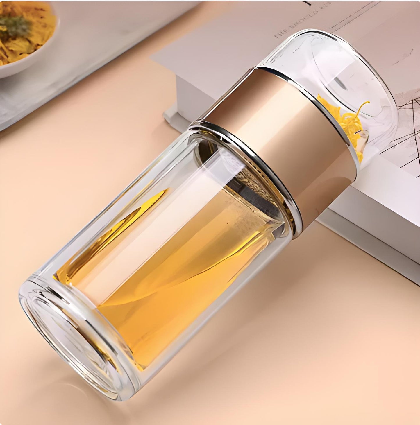 Premium Tea Fusion Double-Layer Brewing Glass
