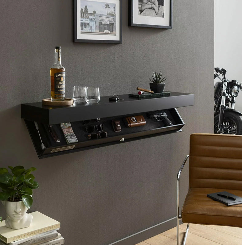 Stealth Shelf - Wall Mounted Shelf w/ Hidden Storage Compartment