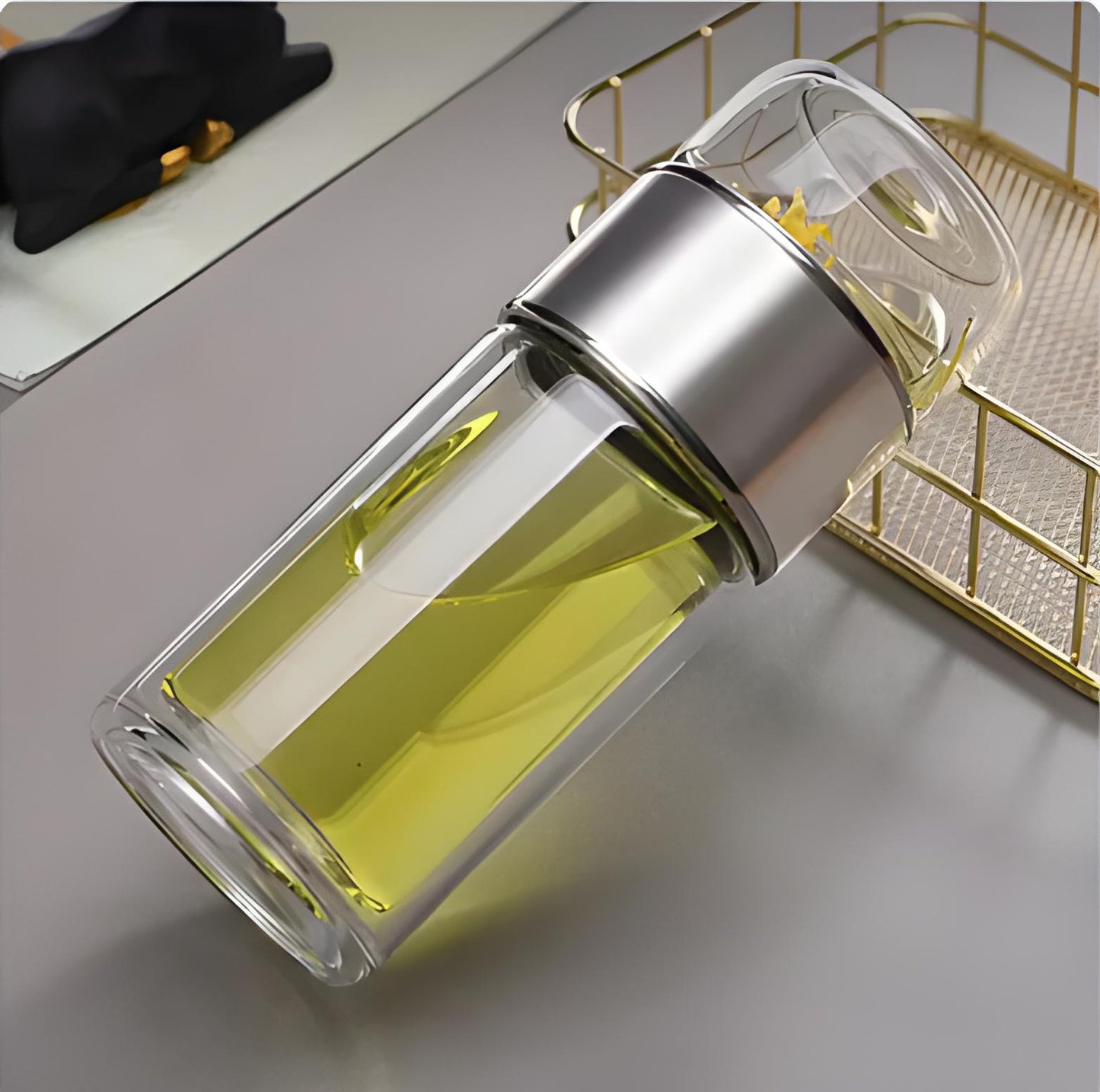 Premium Tea Fusion Double-Layer Brewing Glass