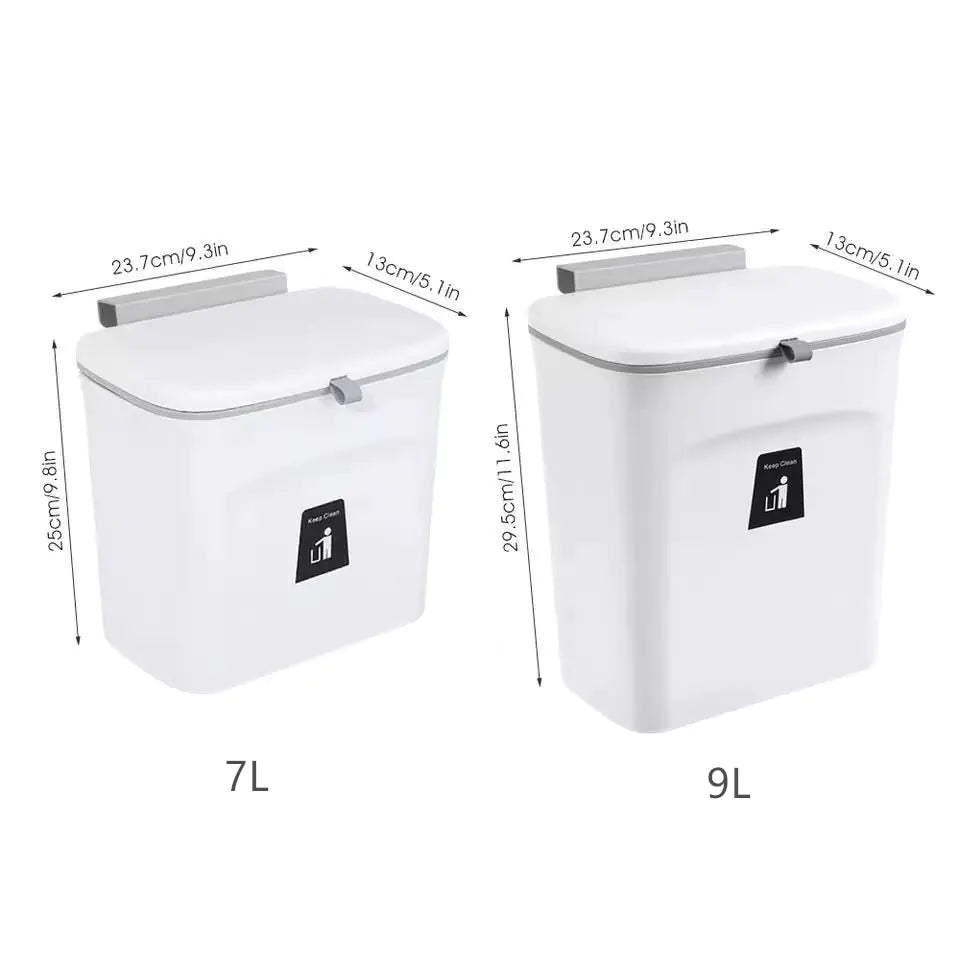 Wall Mounting Kitchen Garbage Trash Can Kitchen Waste Bin