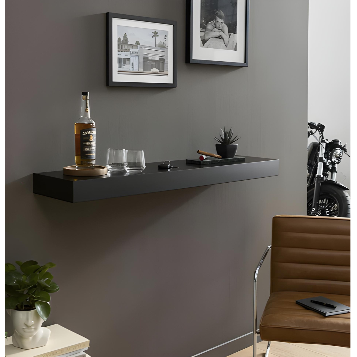 Stealth Shelf - Wall Mounted Shelf w/ Hidden Storage Compartment