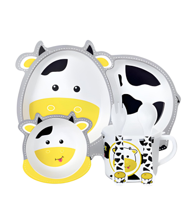 Eco-Friendly Kids All Natural Bamboo Dish ware Set