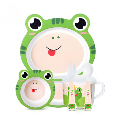 Eco-Friendly Kids All Natural Bamboo Dish ware Set