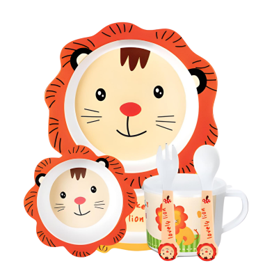 Eco-Friendly Kids All Natural Bamboo Dish ware Set