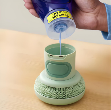 Bear Design Dish Sponge & Soap Dispenser