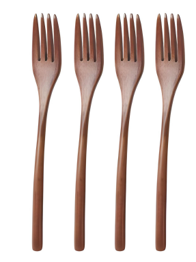 Eco-Friendly Natural Wood Fork Set Sustainable Stylish Dining Utensils