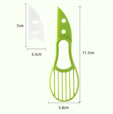 Multifunctional Avocado Cutter Fruit & Veggie Slicer 2-in-1 Kitchen Tool
