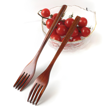 Eco-Friendly Natural Wood Fork Set Sustainable Stylish Dining Utensils