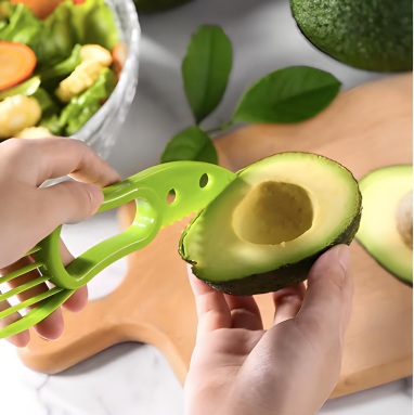 Multifunctional Avocado Cutter Fruit & Veggie Slicer 2-in-1 Kitchen Tool