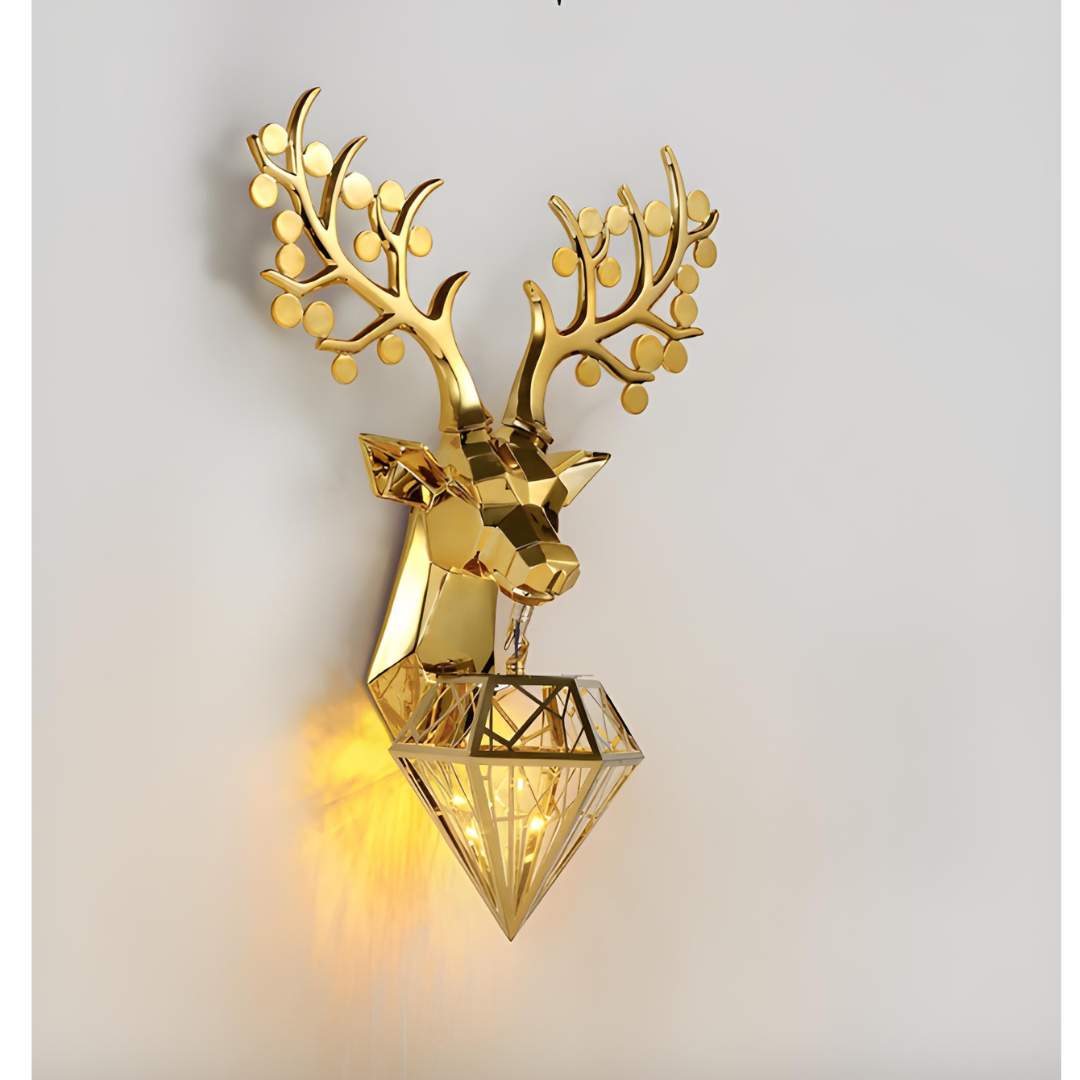 Decorative Deer Head Wall Lamp w/ Antlers ADD SPECS